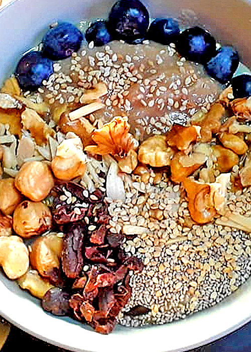 Crema di riso e uvetta alla cannella