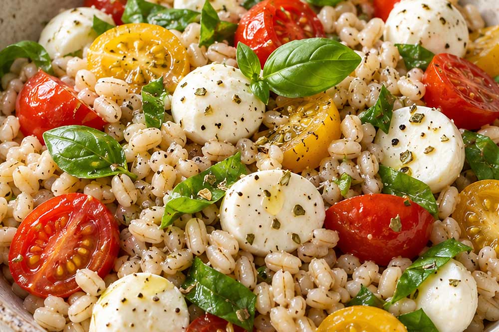 Insalata d'orzo alla caprese