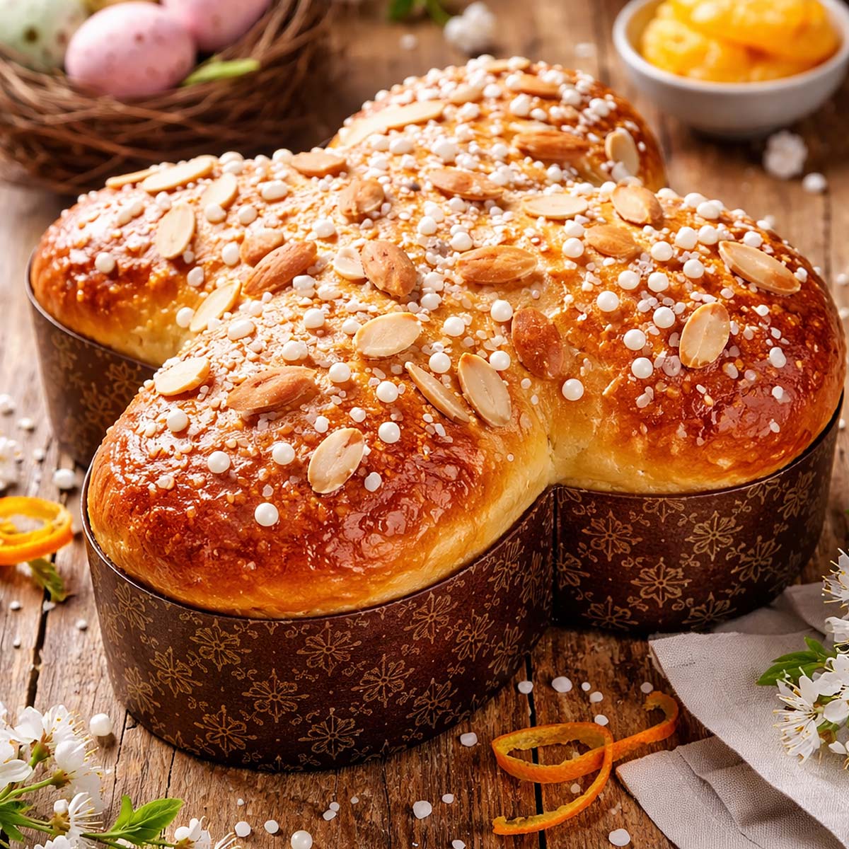 Colomba di pan brioche