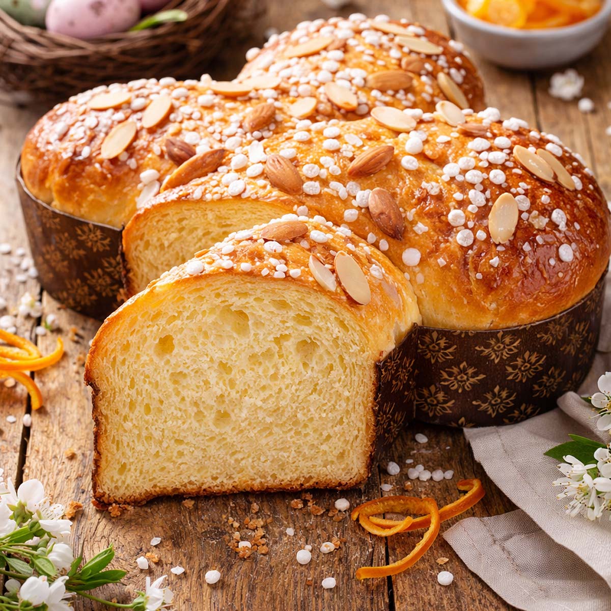 Colomba di pan brioche