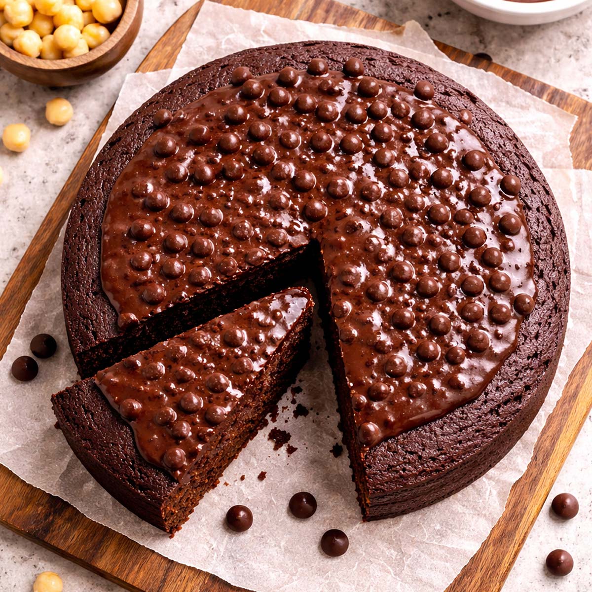 Torta di cioccolata e ceci