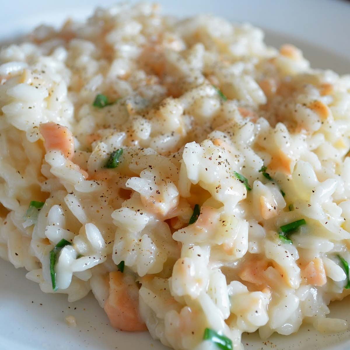 Risotto e salmone