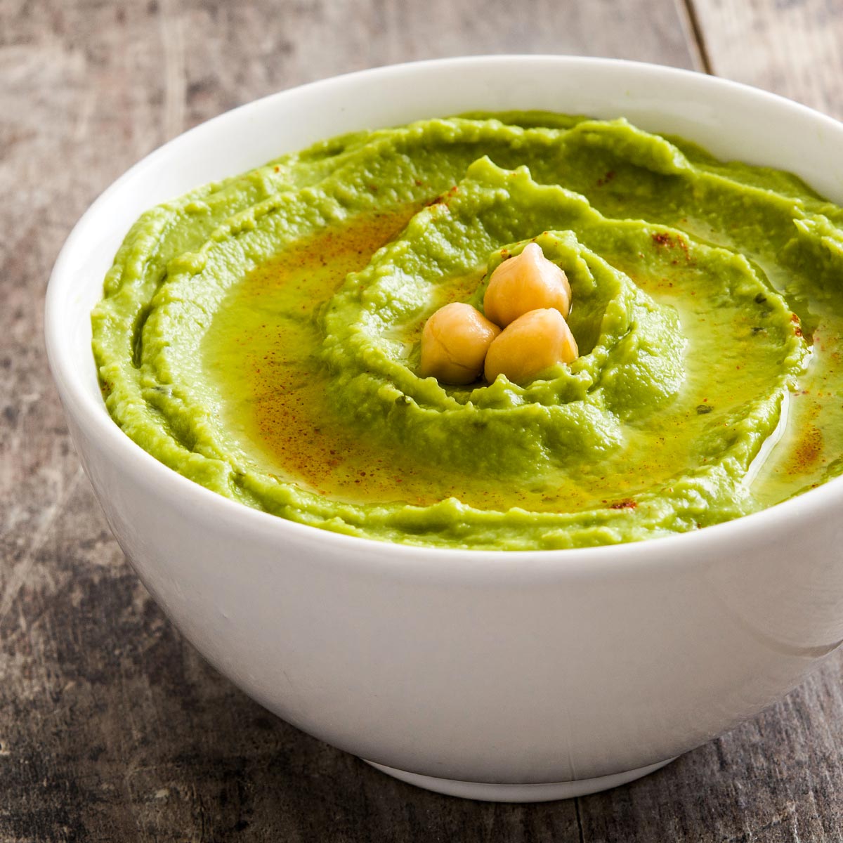 Hummus di ceci e avocado